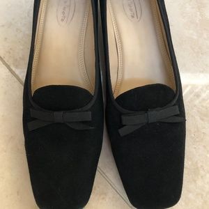 Talbots Black Suede Pumps 8B